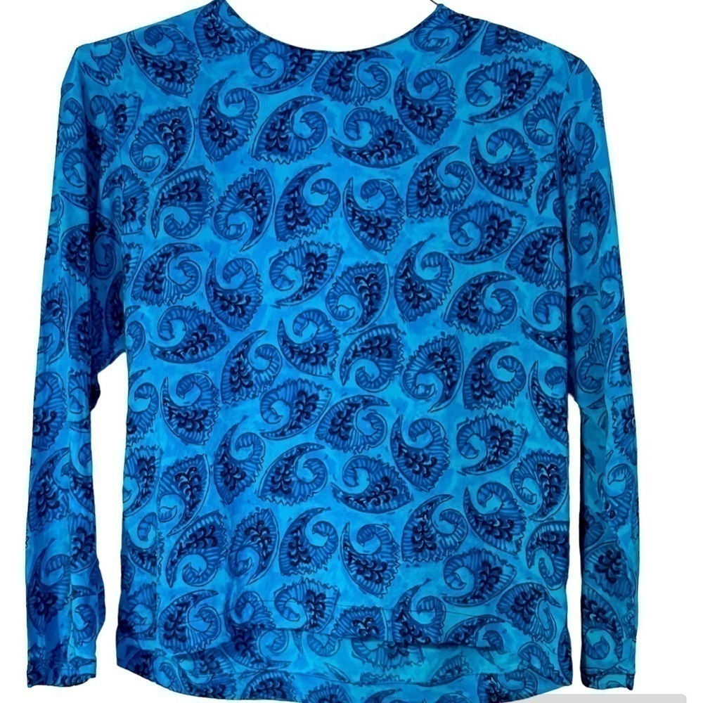 Carole Little Top Mermaid Cerulean Size 6P
